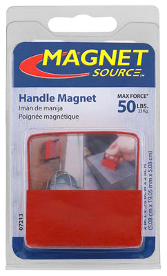MASTER MAGNETICS INC, Source magnétique 2 in. L X .75 in. W Red Handle Magnet 50 lb. pull 1 pc