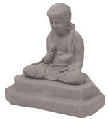 Groupe Emsco, Statue de Bouddha en méditation - Aspect granit naturel - 24" de hauteur