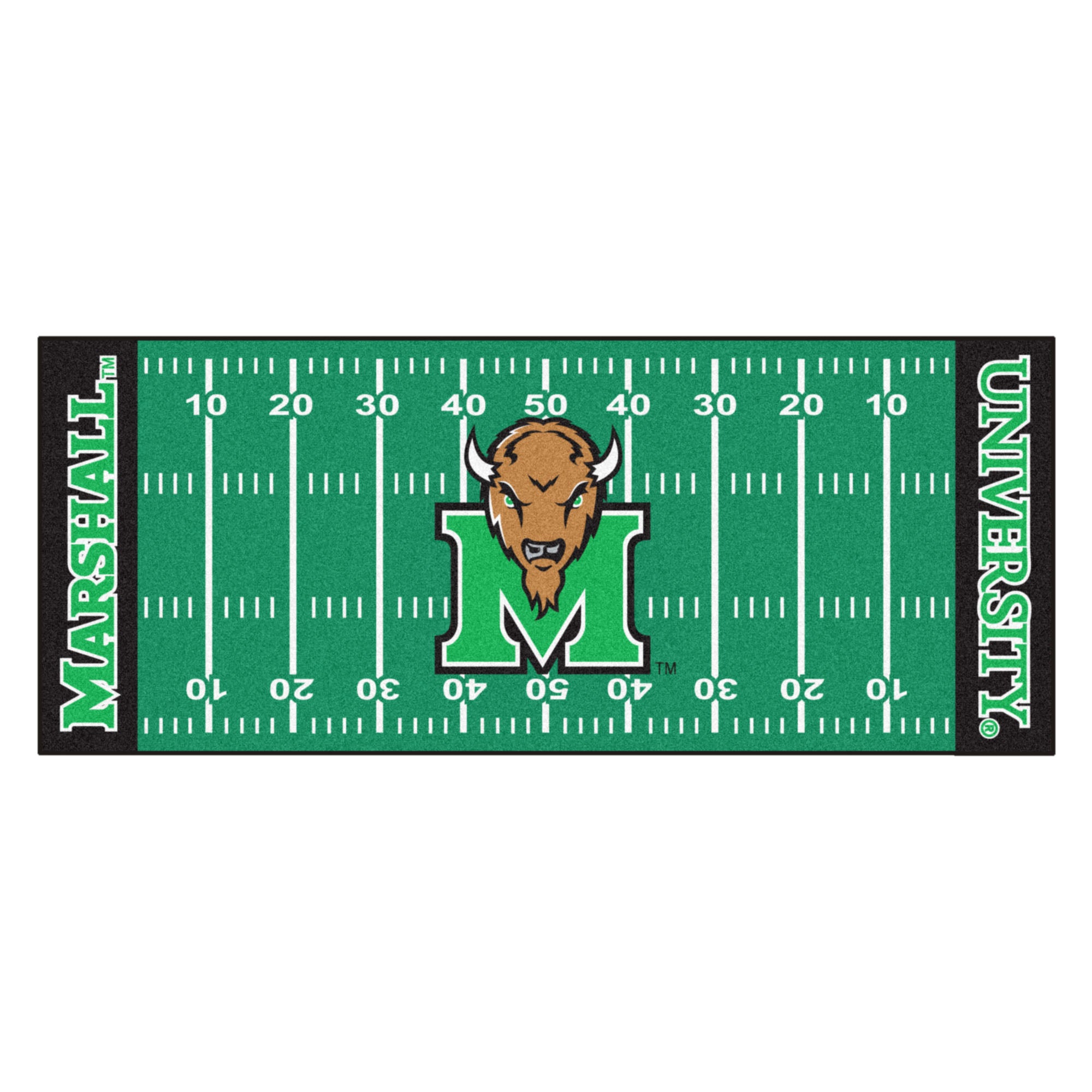 FANMATS, Tapis de course de l'Université de Marshall - 30in. x 72in.