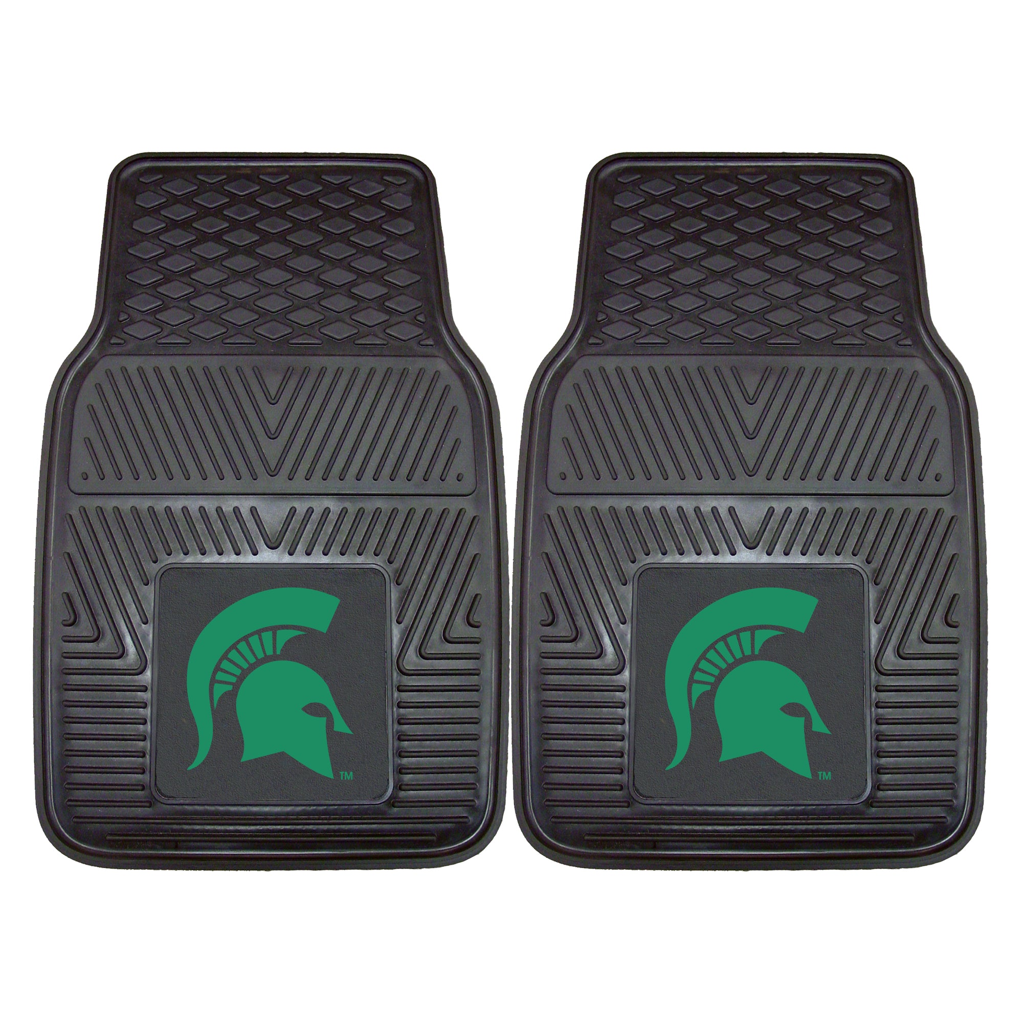 FANMATS, Tapis de sol pour voiture de l'Université de l'État du Michigan - 2 pièces