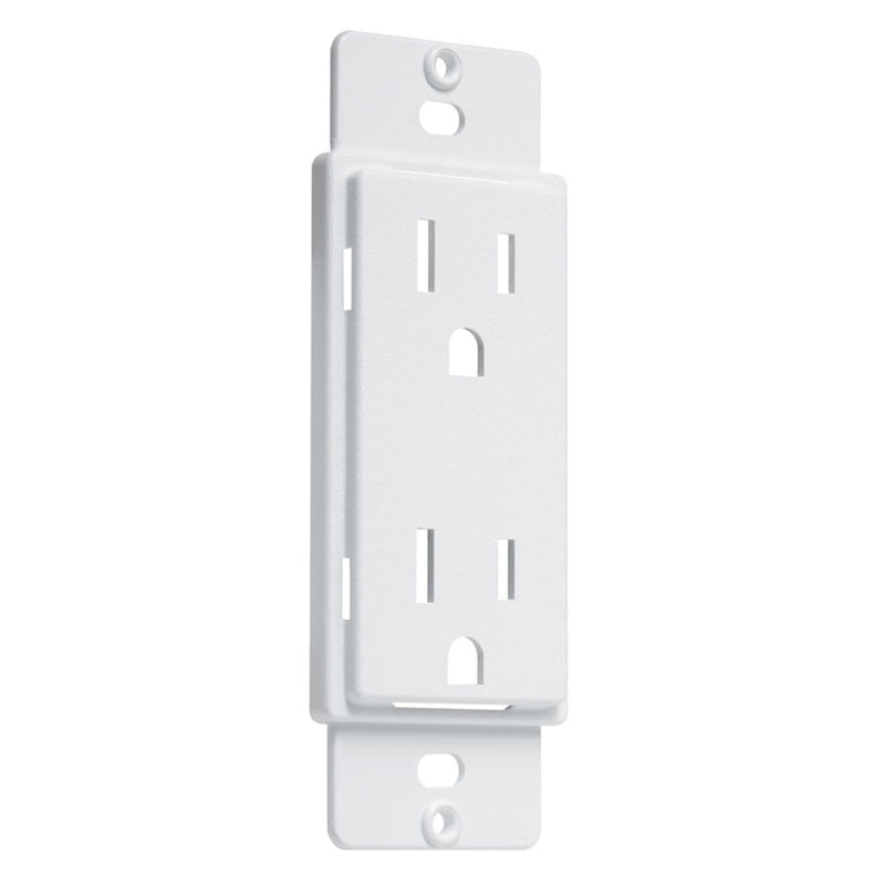 HUBBELL ELECTRICAL PRODUCTS, TayMac Masque 5000 Series White 1 gang Plastic Duplex Adapter Plate 1 pk