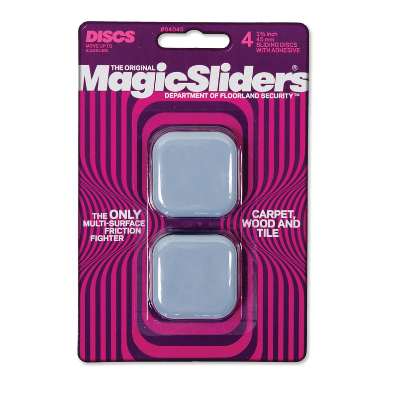 COULISSEAUX MAGIQUES, Toboggan de sol en plastique gris Magic Sliders 4 pk