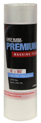 TRIMACO INC, Trimaco Easy Mask Premium Film de masquage 0.5 Mil X 72 In. W X 90 Ft. L Plastique/Vinyle Clair