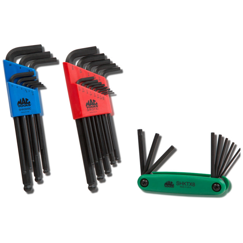 MacOutils, 30 pièces. Jeu de clés hexagonales et Torx®