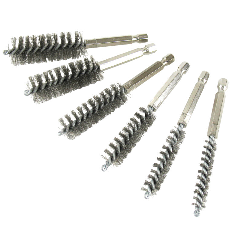 MacOutils, 6 pièces. Ensemble de brosses à alésage en acier inoxydable