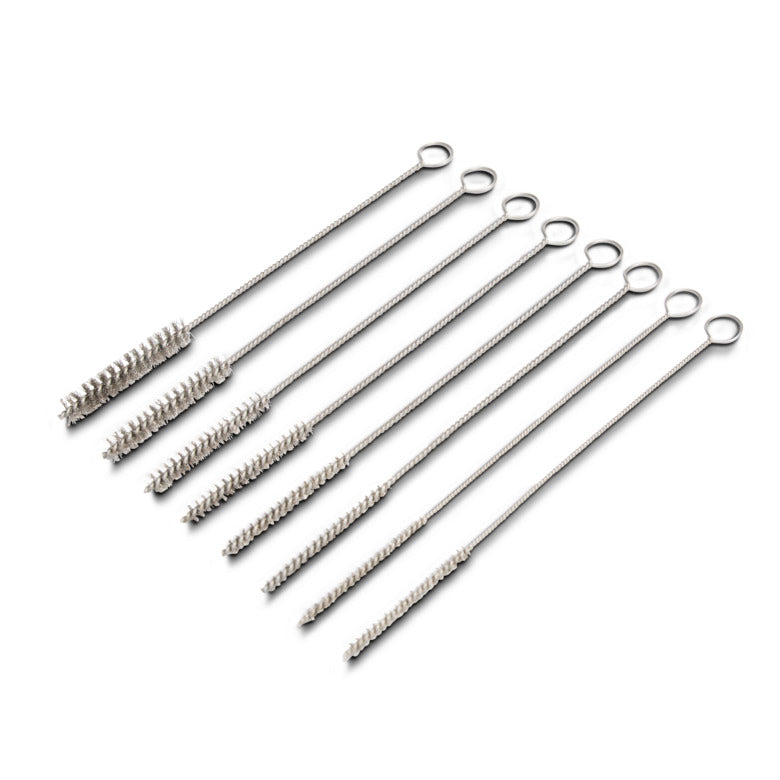 MacOutils, 8 pièces. Ensemble de brosses pour micro-alésages et guides de valve en acier inoxydable